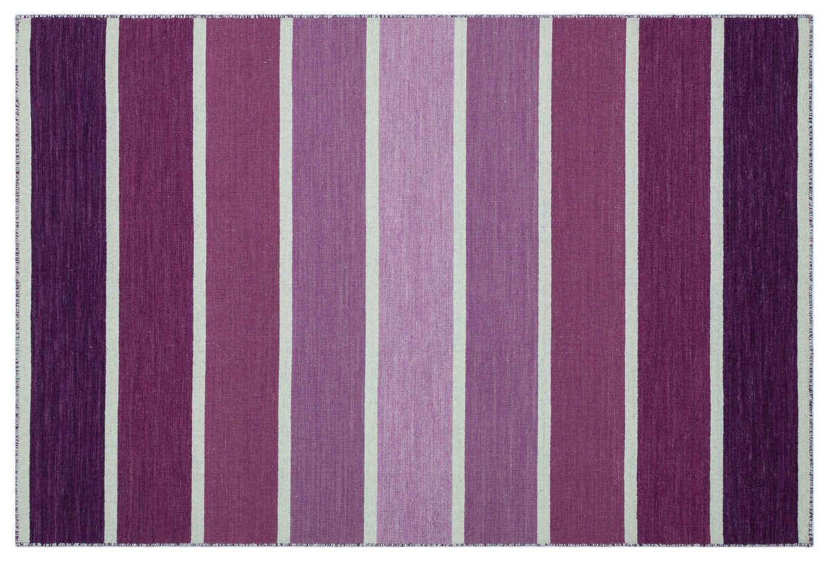 Striped Over Dyed Kilim Rug 4&#39;0&#39;&#39; x 6&#39;0&#39;&#39; ft 122 x 183 cm