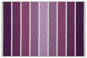 Striped Over Dyed Kilim Rug 4'0'' x 6'0'' ft 122 x 183 cm