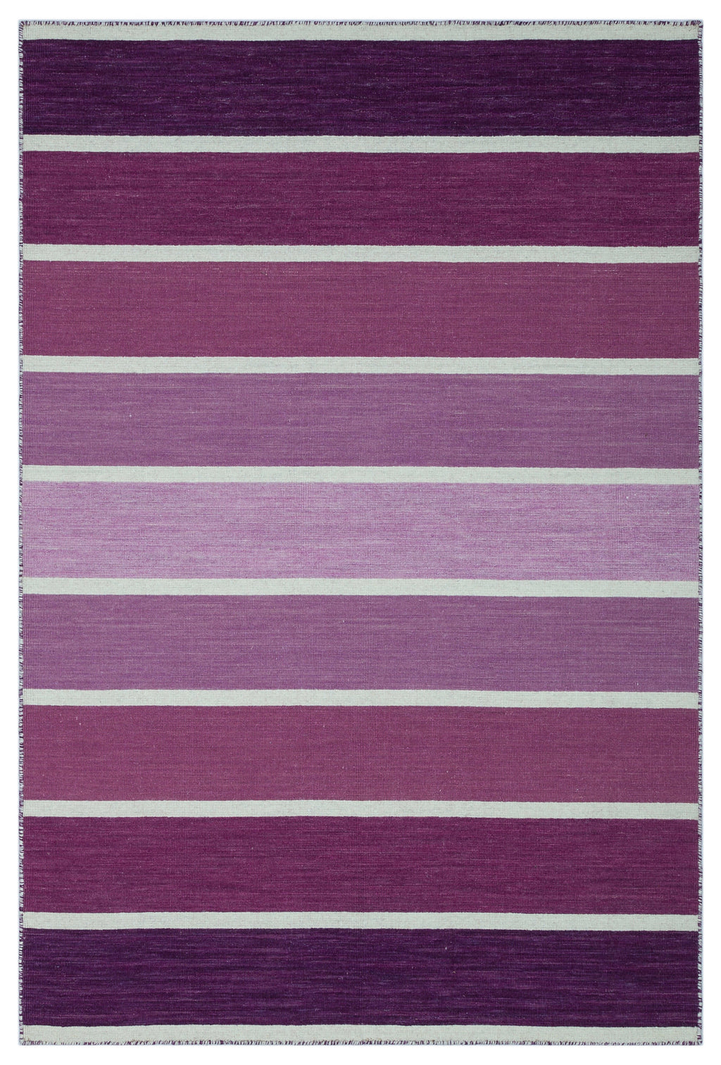 Striped Over Dyed Kilim Rug 4'0'' x 6'0'' ft 122 x 183 cm