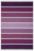 Striped Over Dyed Kilim Rug 4'0'' x 6'0'' ft 122 x 183 cm