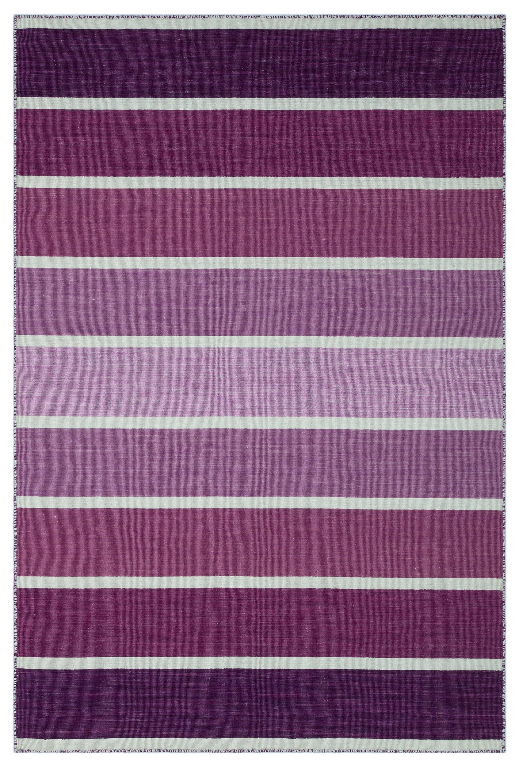 Striped Over Dyed Kilim Rug 4'0'' x 6'0'' ft 122 x 183 cm