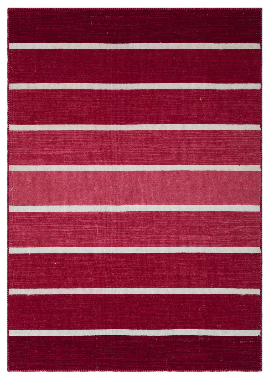 Striped Over Dyed Kilim Rug 4'0'' x 5'9'' ft 122 x 175 cm