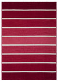 Striped Over Dyed Kilim Rug 4'0'' x 5'9'' ft 122 x 175 cm