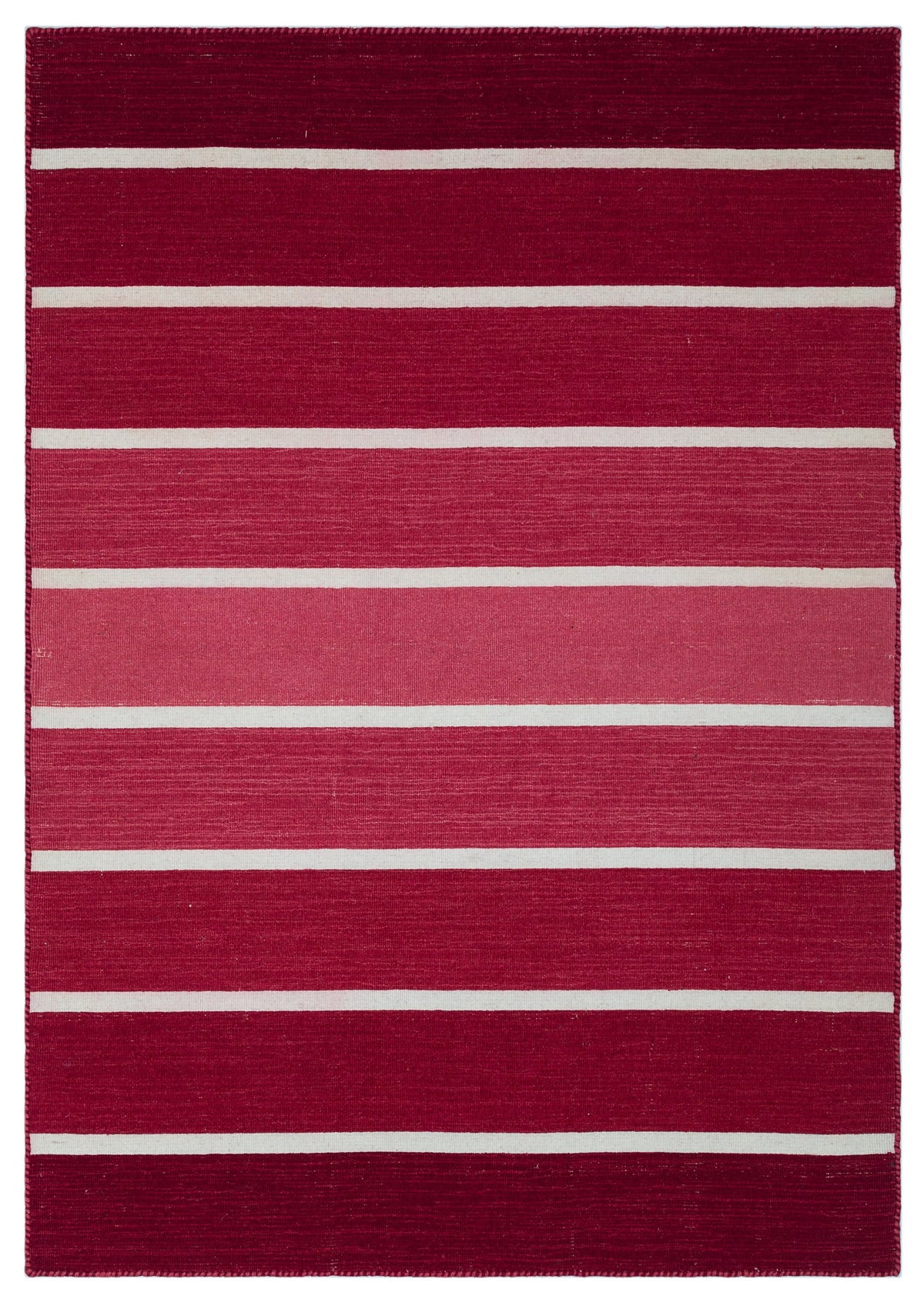 Striped Over Dyed Kilim Rug 4&#39;0&#39;&#39; x 5&#39;9&#39;&#39; ft 122 x 175 cm