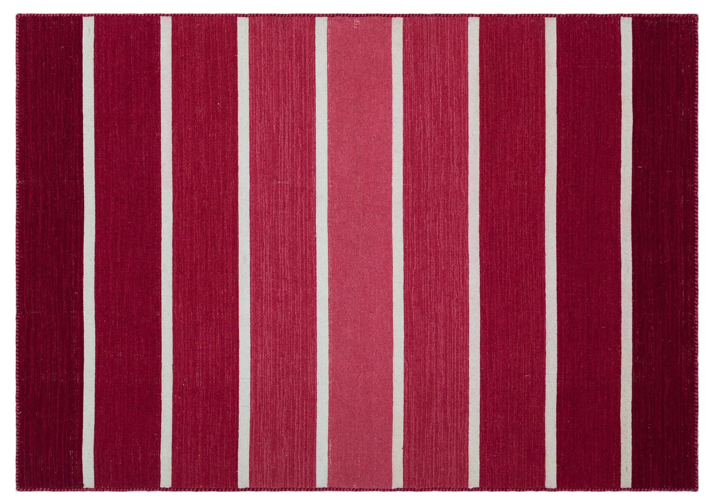 Striped Over Dyed Kilim Rug 4'0'' x 5'9'' ft 122 x 175 cm