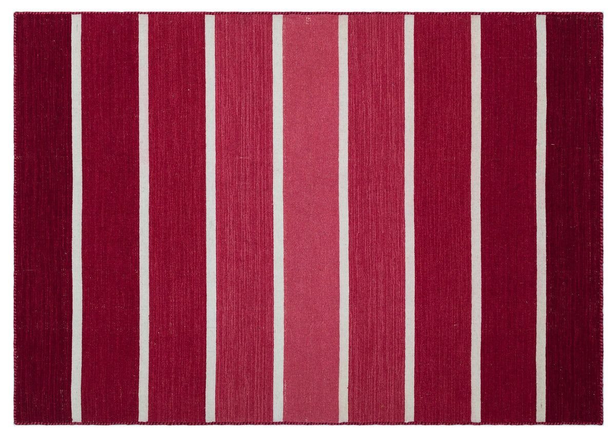 Striped Over Dyed Kilim Rug 4&#39;0&#39;&#39; x 5&#39;9&#39;&#39; ft 122 x 175 cm