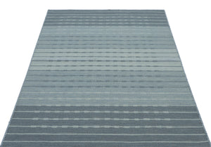 Striped Over Dyed Kilim Rug 4'0'' x 6'2'' ft 123 x 188 cm