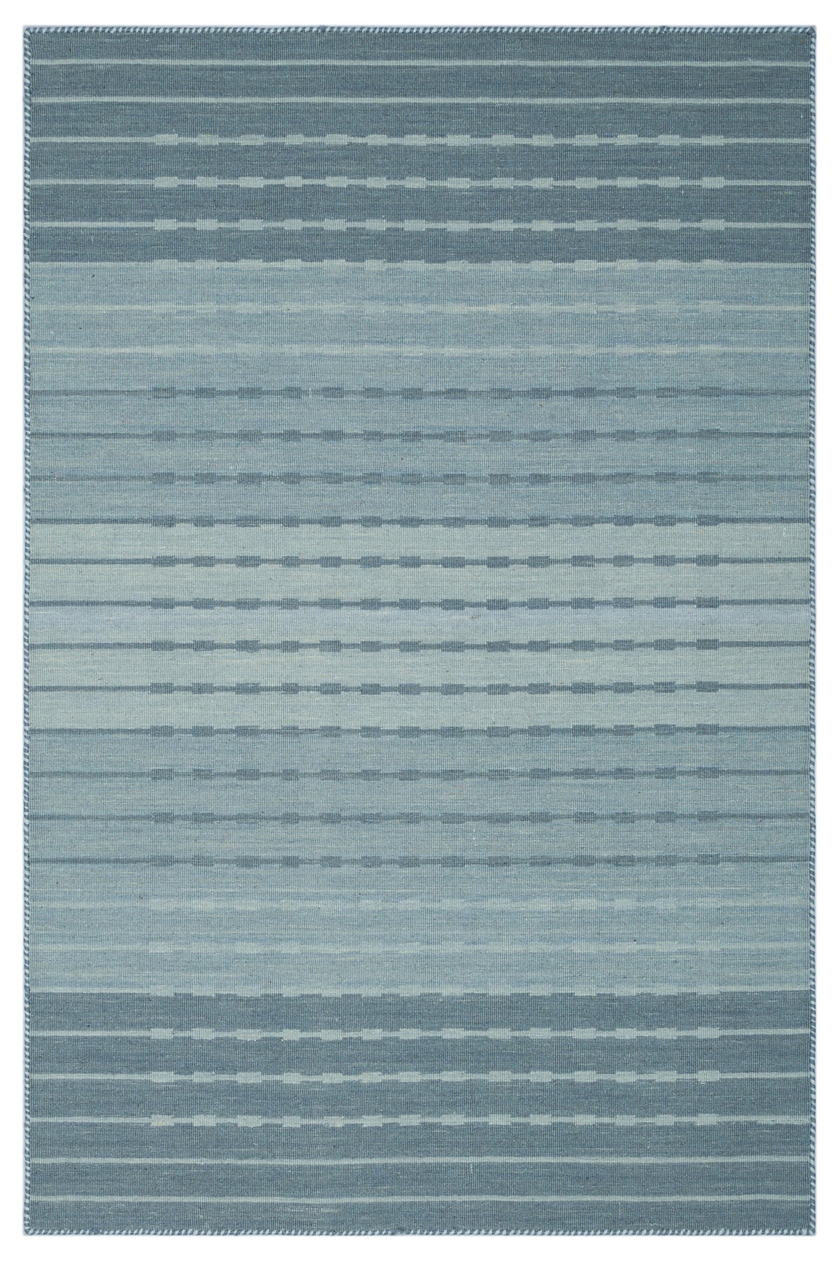 Striped Over Dyed Kilim Rug 4&#39;0&#39;&#39; x 6&#39;2&#39;&#39; ft 123 x 188 cm