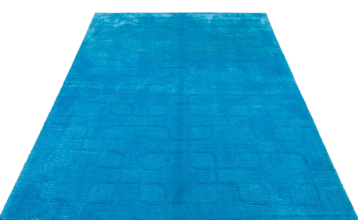 Striped Over Dyed Kilim Rug 5&#39;3&#39;&#39; x 7&#39;5&#39;&#39; ft 160 x 225 cm