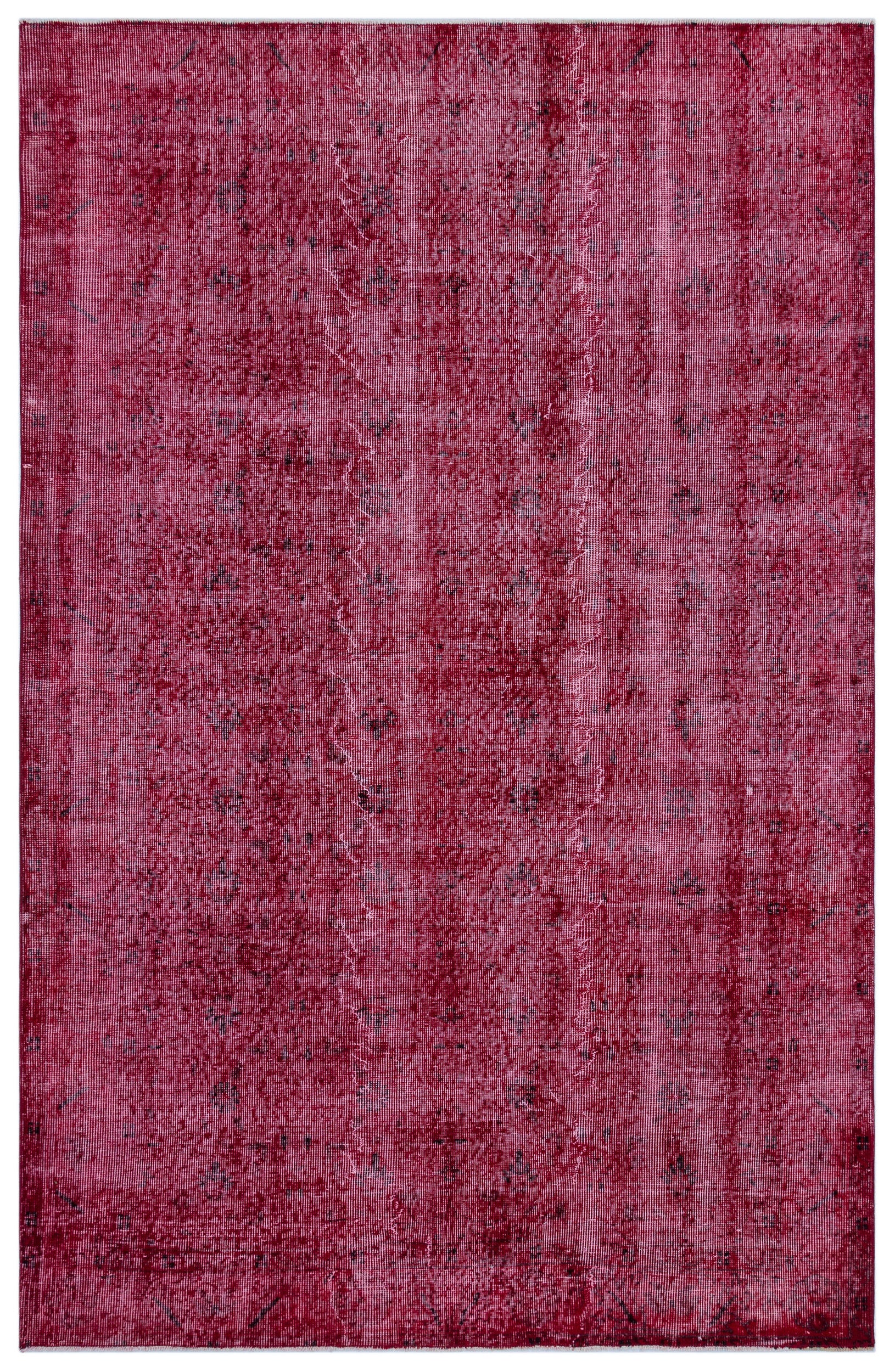 Fuchsia Over Dyed Vintage Rug 5'3'' x 8'3'' ft 161 x 252 cm