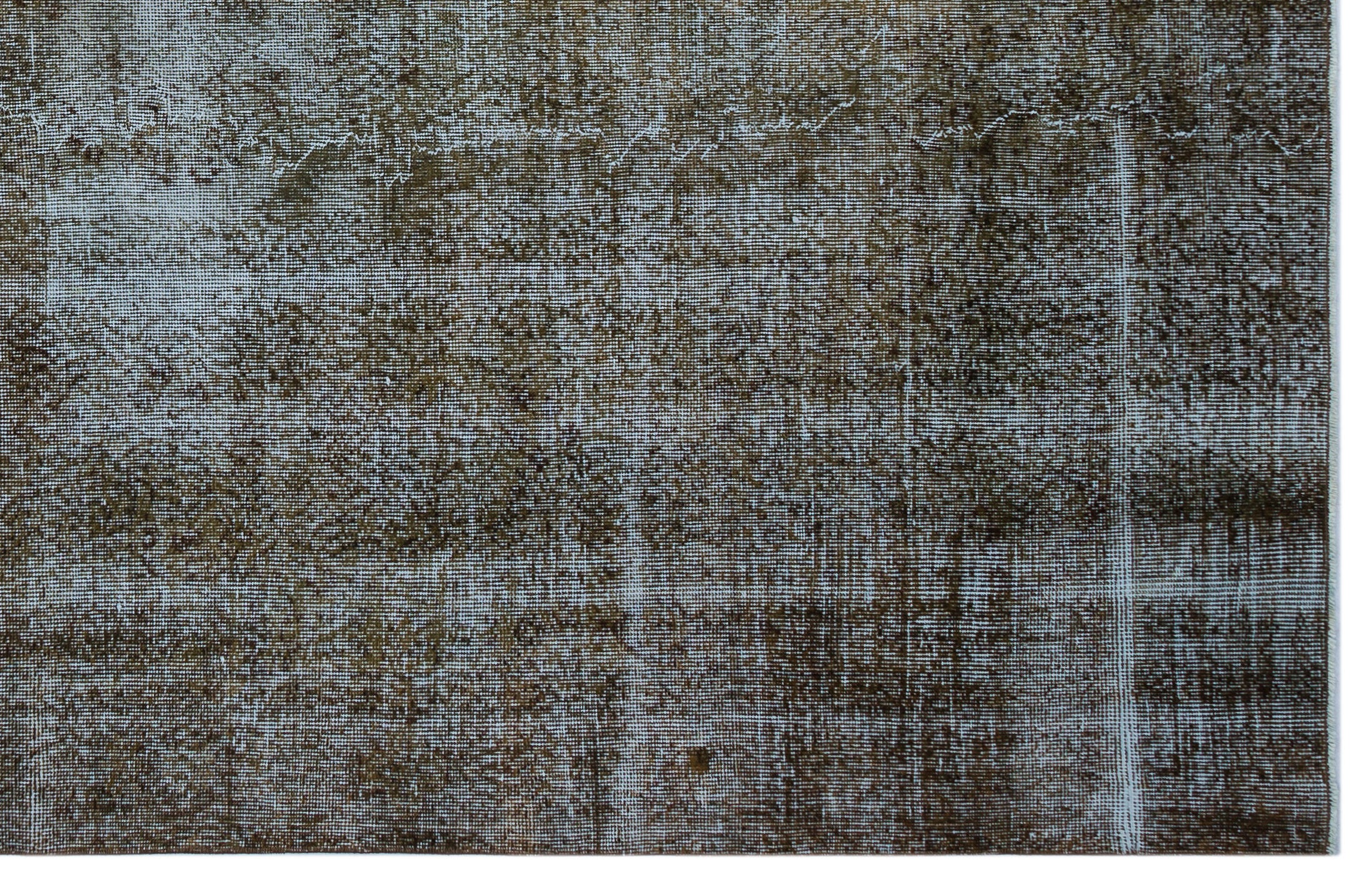 Brown Over Dyed Vintage Rug 6'5'' x 10'2'' ft 195 x 311 cm