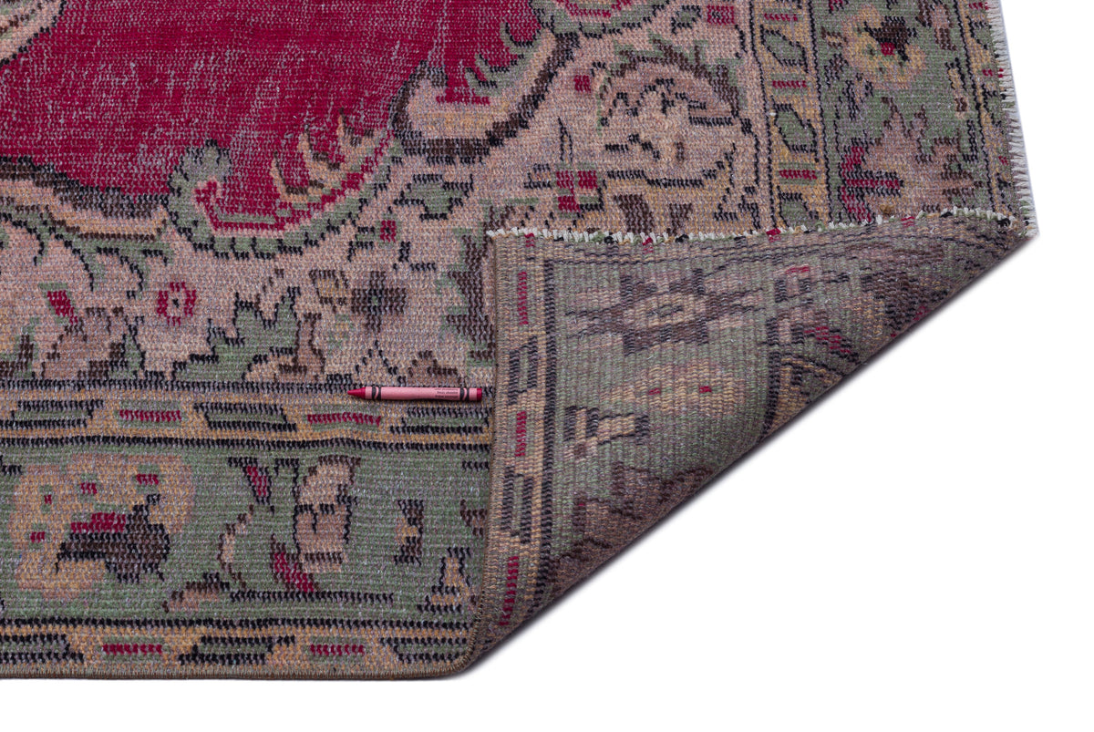 Naturel Over Dyed Vintage Rug 5&#39;2&#39;&#39; x 9&#39;9&#39;&#39; ft 158 x 297 cm