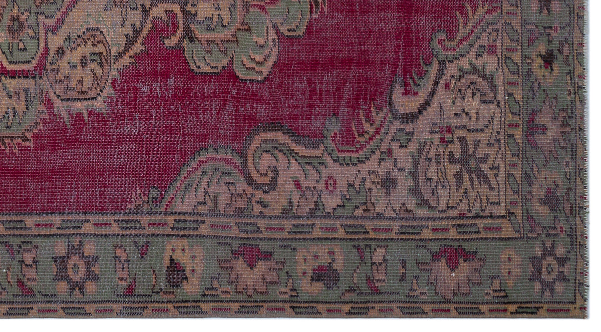 Naturel Over Dyed Vintage Rug 5&#39;2&#39;&#39; x 9&#39;9&#39;&#39; ft 158 x 297 cm