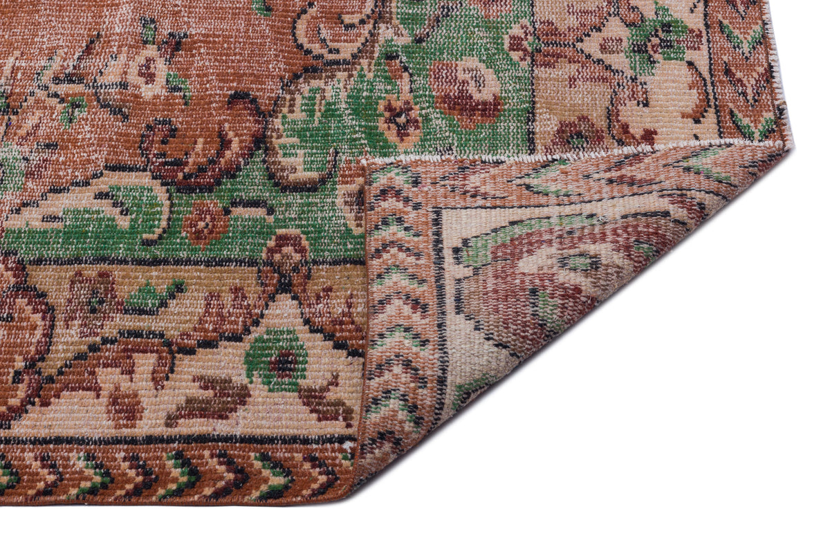 Naturel Over Dyed Vintage Rug 5&#39;7&#39;&#39; x 8&#39;8&#39;&#39; ft 170 x 265 cm