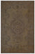 Brown Over Dyed Vintage Rug 5'6'' x 8'6'' ft 168 x 258 cm