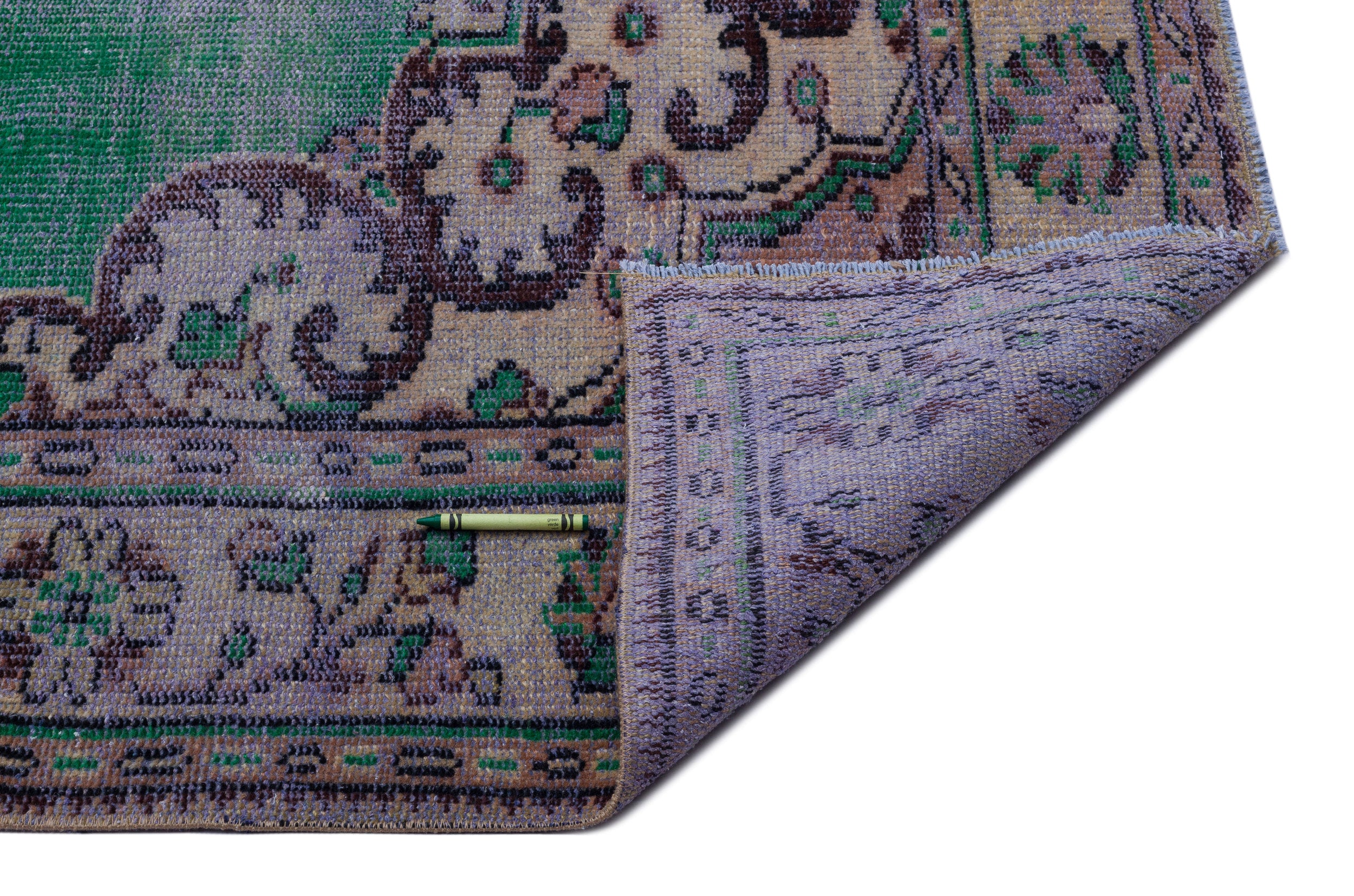Retro Over Dyed Vintage Rug 6'1'' x 9'5'' ft 185 x 286 cm