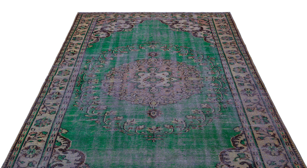 Retro Over Dyed Vintage Rug 6'1'' x 9'5'' ft 185 x 286 cm