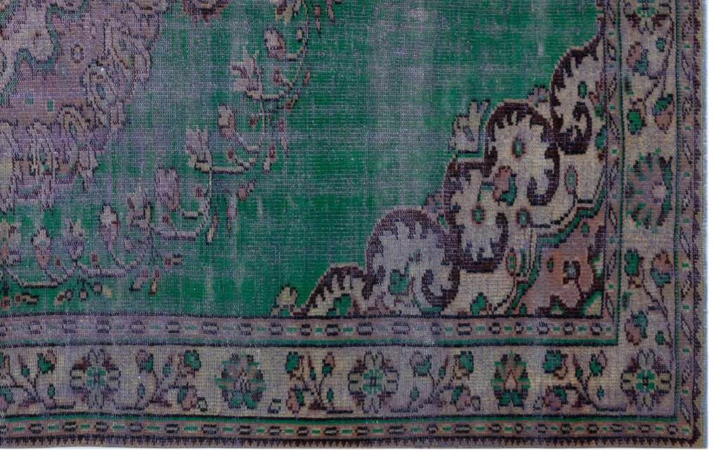 Retro Over Dyed Vintage Rug 6'1'' x 9'5'' ft 185 x 286 cm