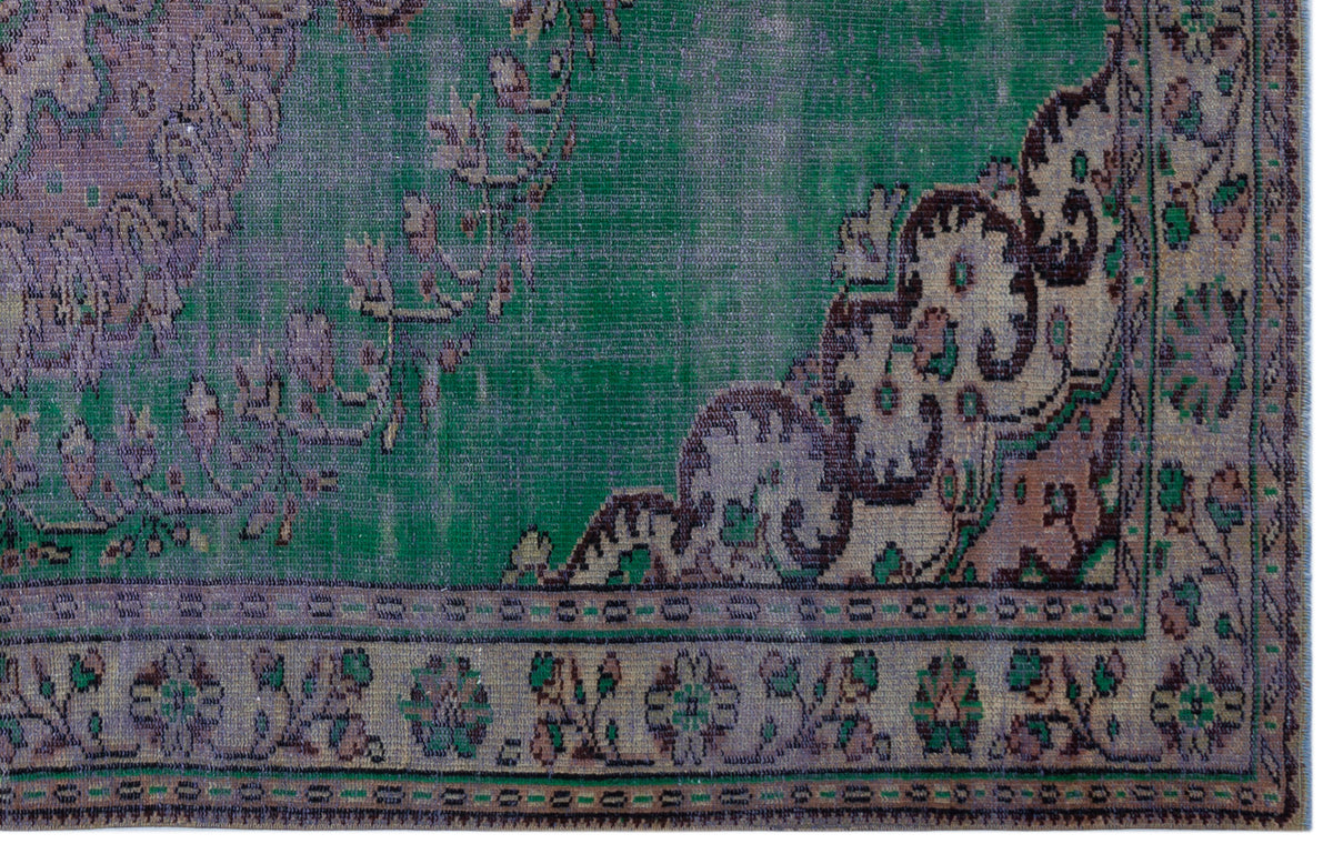 Retro Over Dyed Vintage Rug 6&#39;1&#39;&#39; x 9&#39;5&#39;&#39; ft 185 x 286 cm