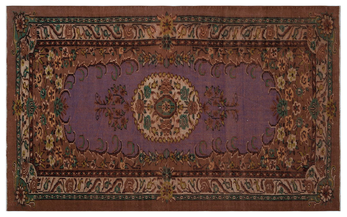 Naturel Over Dyed Vintage Rug 5&#39;5&#39;&#39; x 8&#39;10&#39;&#39; ft 165 x 268 cm
