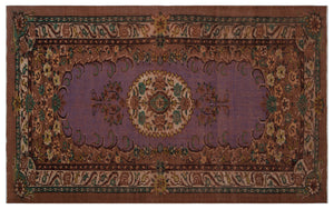 Naturel Over Dyed Vintage Rug 5'5'' x 8'10'' ft 165 x 268 cm