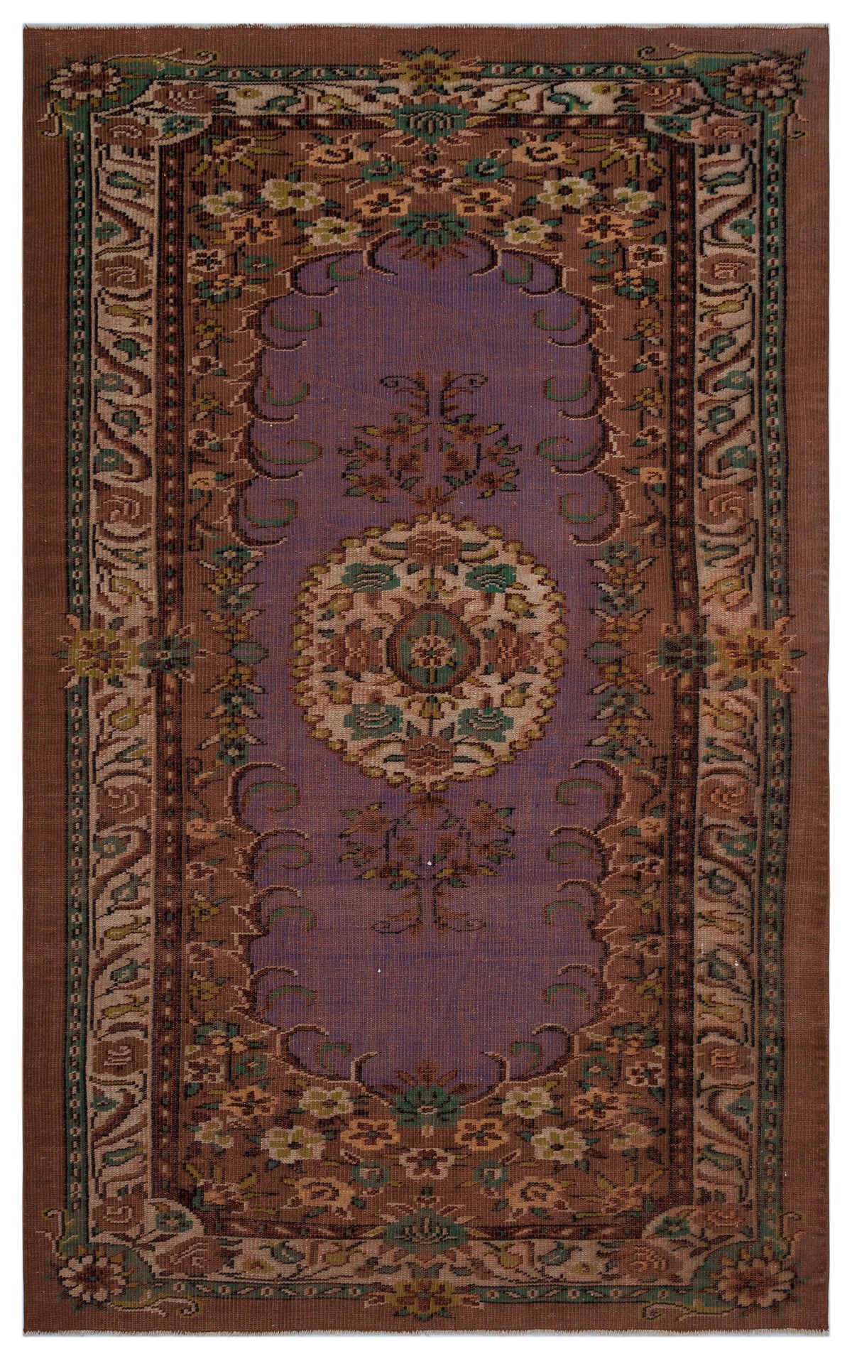 Naturel Over Dyed Vintage Rug 5&#39;5&#39;&#39; x 8&#39;10&#39;&#39; ft 165 x 268 cm