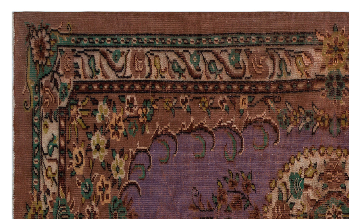 Naturel Over Dyed Vintage Rug 5&#39;5&#39;&#39; x 8&#39;10&#39;&#39; ft 165 x 268 cm