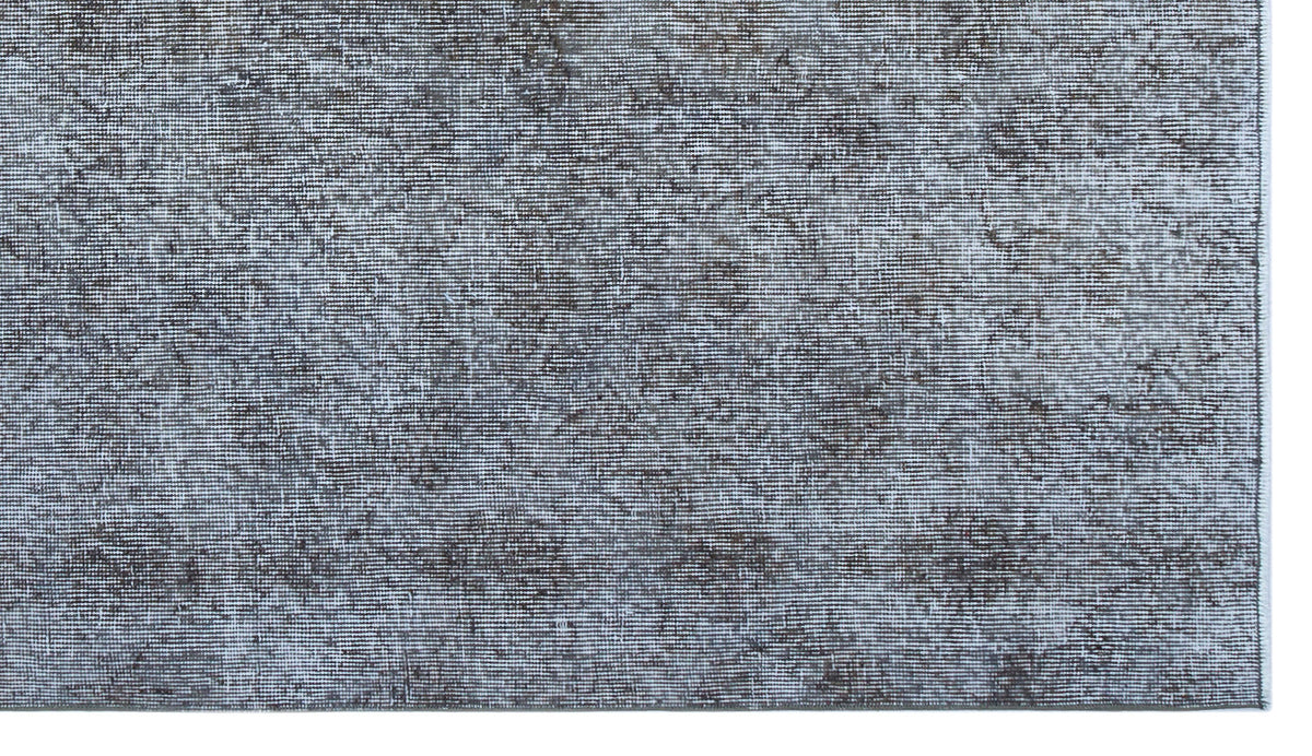 Blue Over Dyed Vintage Rug 4&#39;2&#39;&#39; x 7&#39;6&#39;&#39; ft 128 x 228 cm