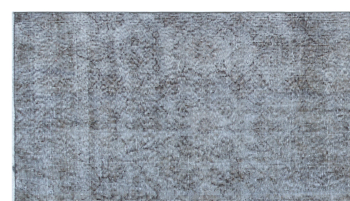 Blue Over Dyed Vintage Rug 4&#39;2&#39;&#39; x 7&#39;6&#39;&#39; ft 128 x 228 cm