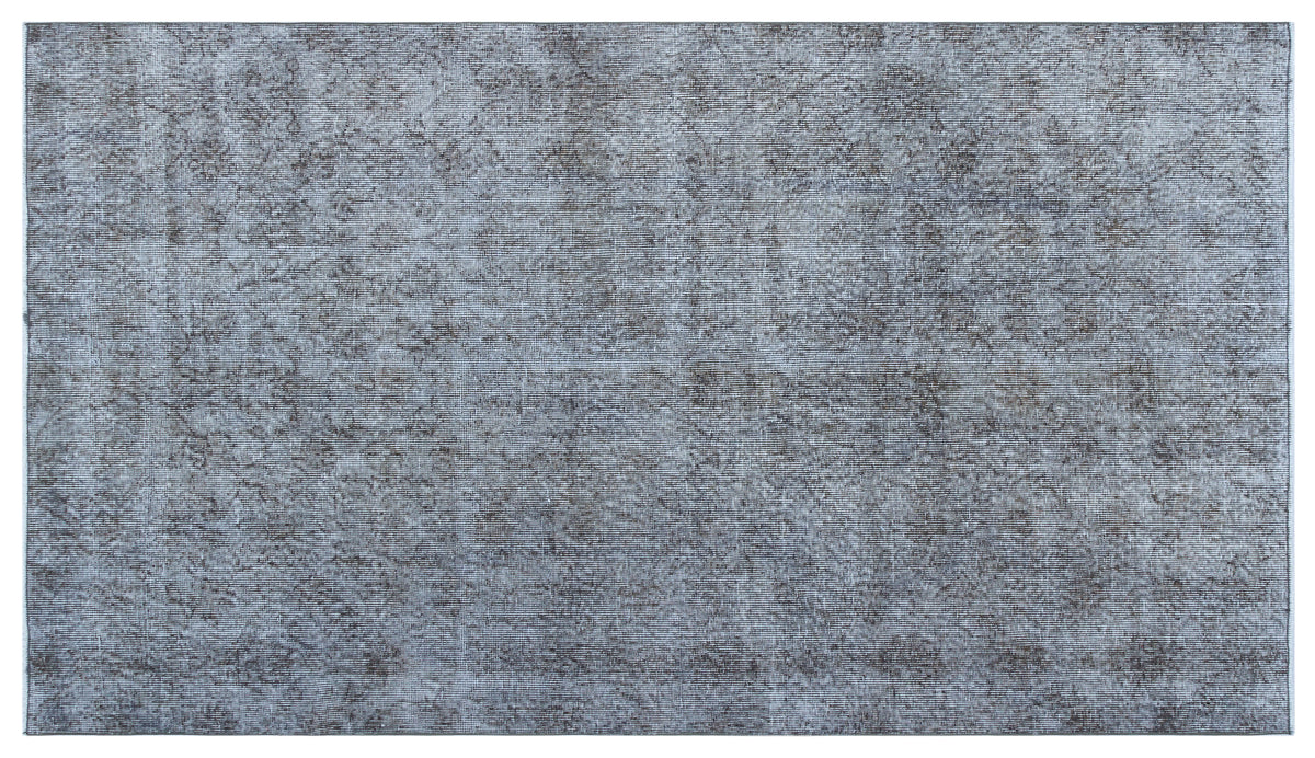 Blue Over Dyed Vintage Rug 4&#39;2&#39;&#39; x 7&#39;6&#39;&#39; ft 128 x 228 cm