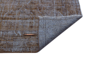 Gray Over Dyed Vintage Rug 5'5'' x 8'5'' ft 165 x 257 cm