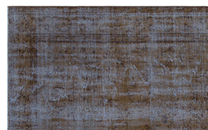 Gray Over Dyed Vintage Rug 5'5'' x 8'5'' ft 165 x 257 cm