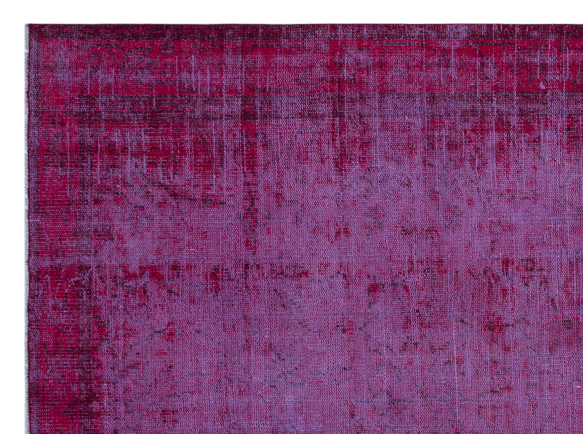 Purple Over Dyed Vintage Rug 6'4'' x 8'7'' ft 194 x 261 cm
