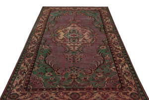 Naturel Over Dyed Vintage Rug 5'6'' x 8'11'' ft 168 x 273 cm