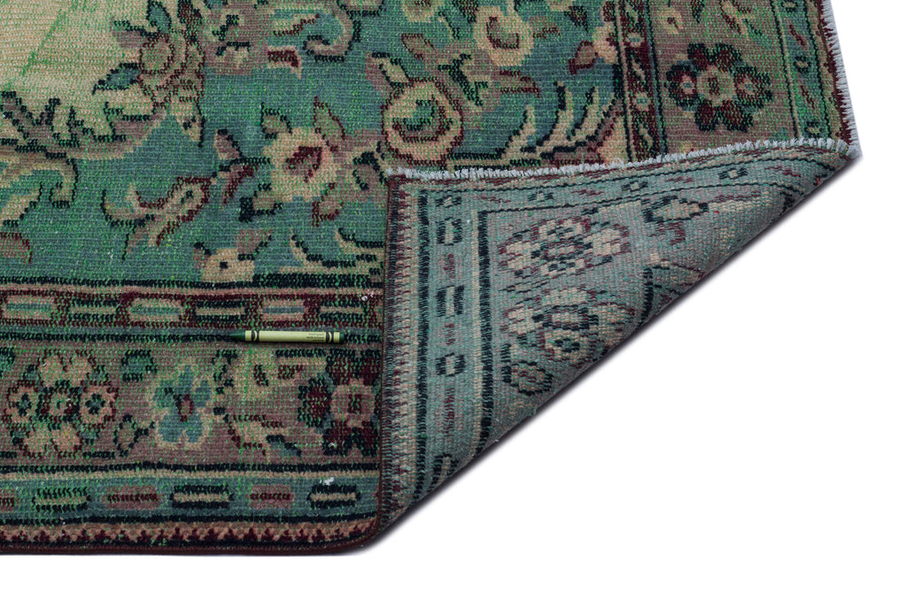 Naturel Over Dyed Vintage Rug 5'10'' x 9'1'' ft 178 x 278 cm