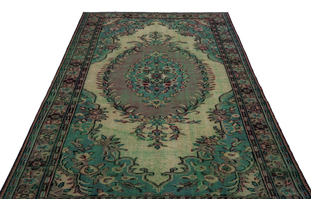 Naturel Over Dyed Vintage Rug 5&#39;10&#39;&#39; x 9&#39;1&#39;&#39; ft 178 x 278 cm