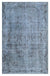Blue Over Dyed Vintage Rug 5'10'' x 9'4'' ft 178 x 285 cm