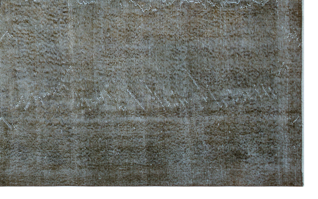 Gray Over Dyed Vintage Rug 5'7'' x 9'0'' ft 169 x 275 cm