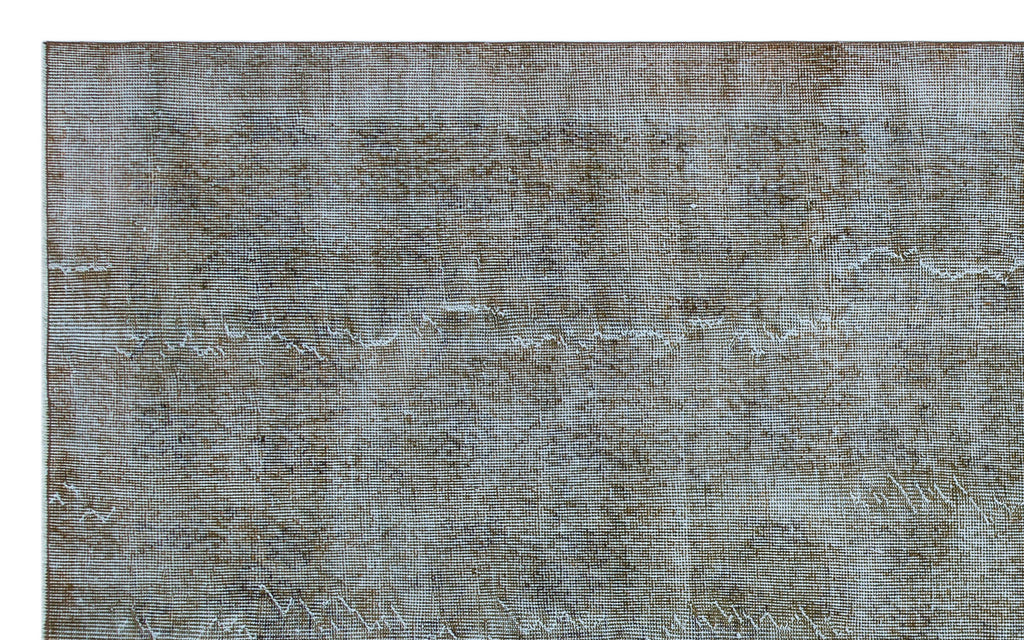 Gray Over Dyed Vintage Rug 5'7'' x 9'0'' ft 169 x 275 cm
