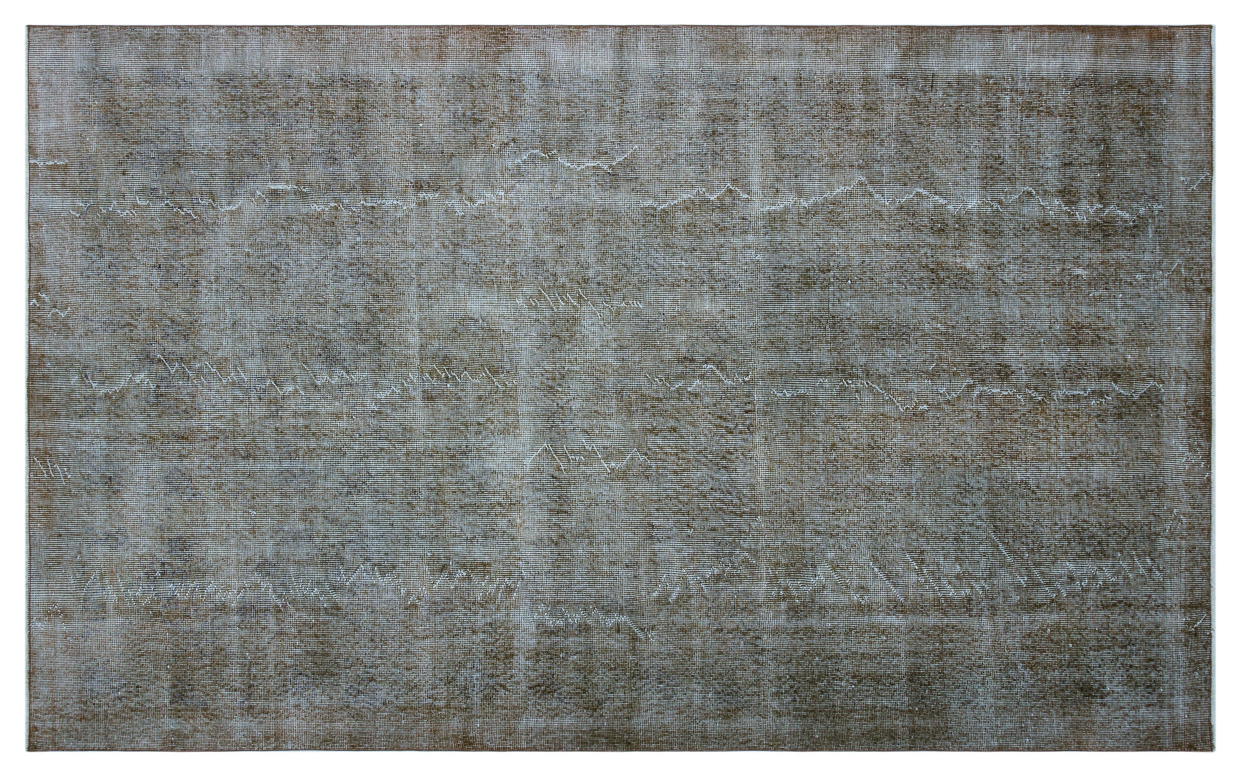 Gray Over Dyed Vintage Rug 5'7'' x 9'0'' ft 169 x 275 cm