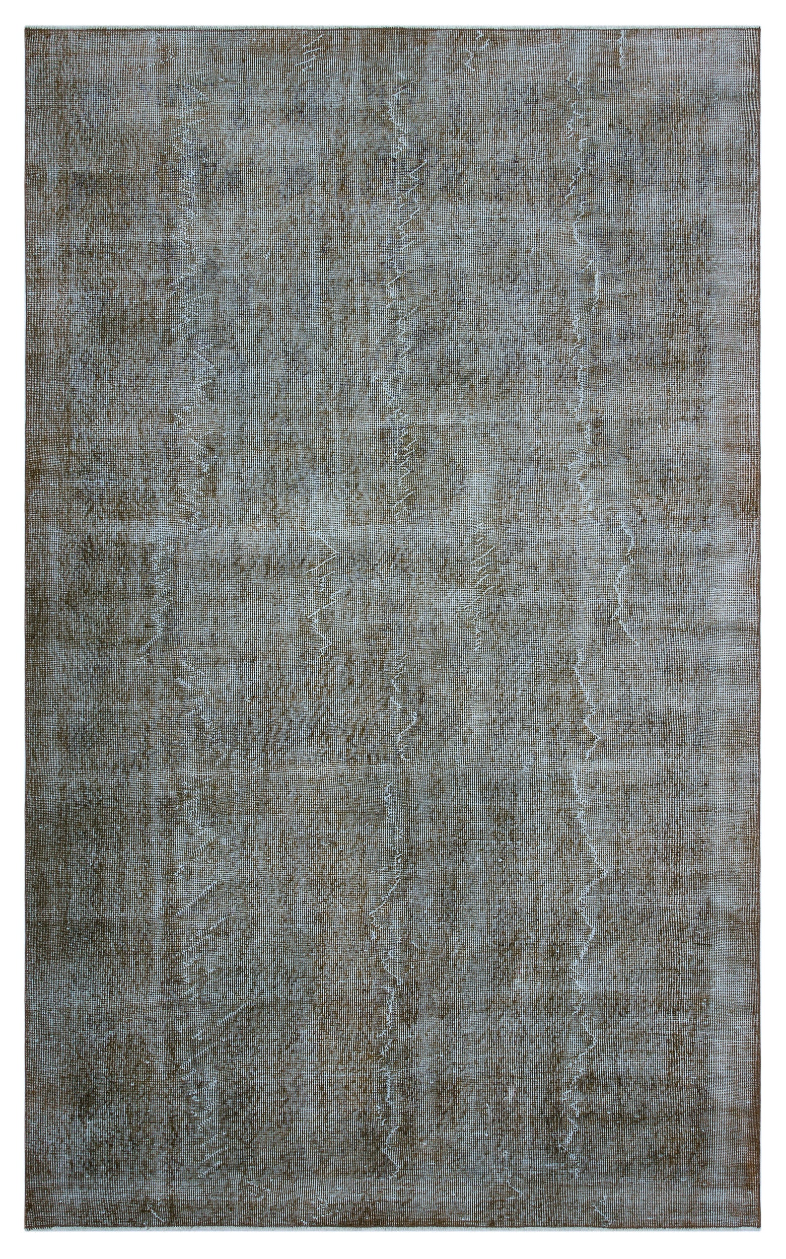Gray Over Dyed Vintage Rug 5'7'' x 9'0'' ft 169 x 275 cm