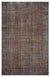 Brown Over Dyed Vintage Rug 7'1'' x 10'12'' ft 217 x 335 cm
