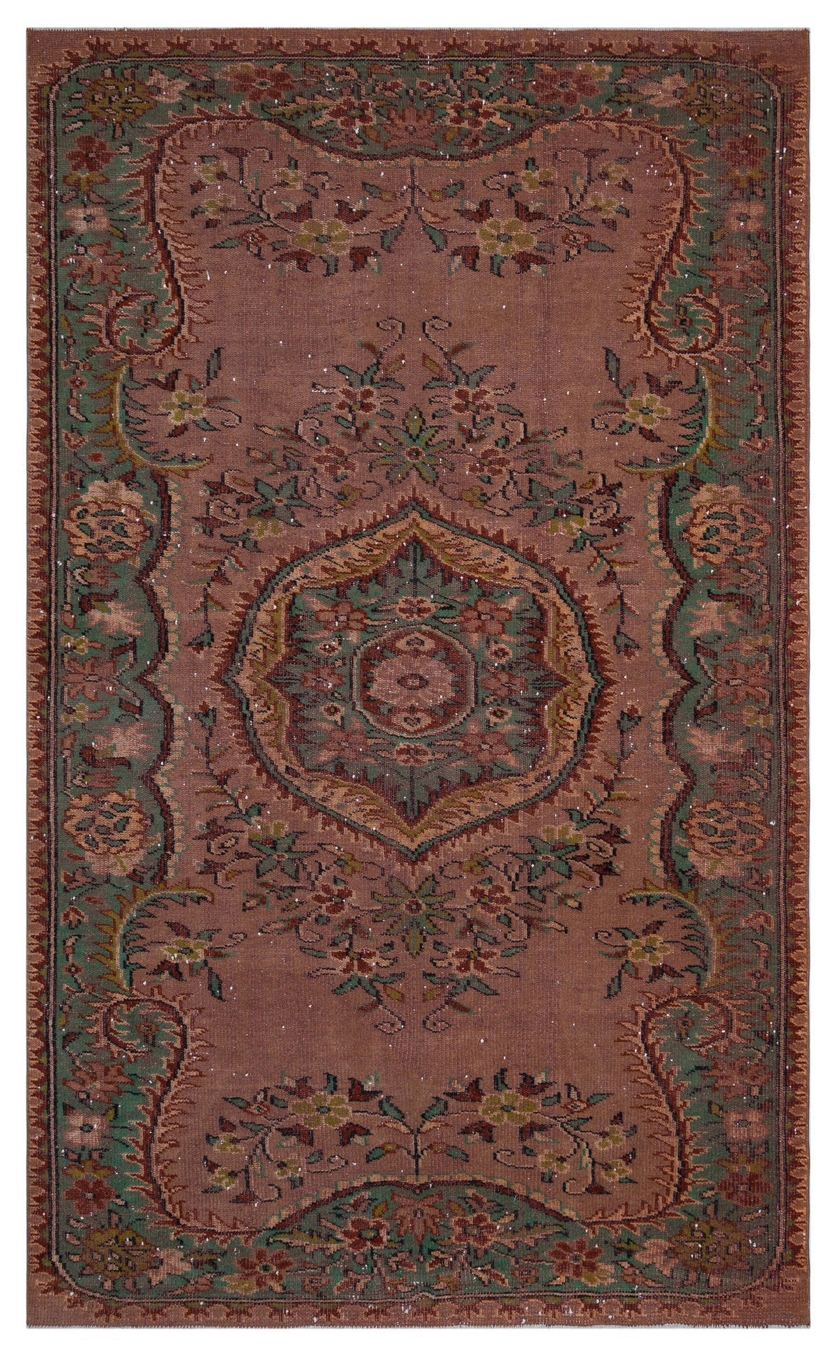 Naturel Over Dyed Vintage Rug 6&#39;1&#39;&#39; x 9&#39;11&#39;&#39; ft 185 x 303 cm