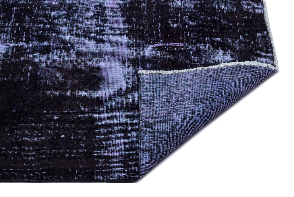 Blue Over Dyed Vintage Rug 4'6'' x 8'1'' ft 137 x 246 cm
