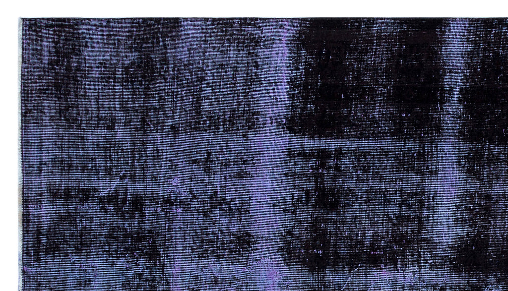 Blue Over Dyed Vintage Rug 4'6'' x 8'1'' ft 137 x 246 cm