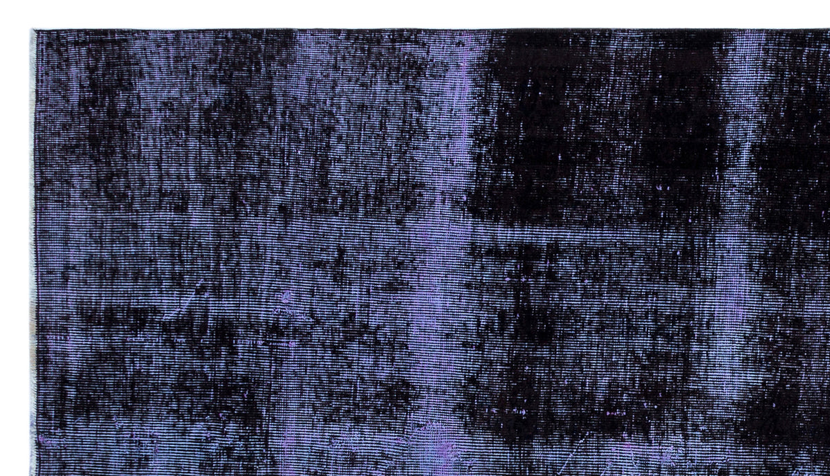 Blue Over Dyed Vintage Rug 4&#39;6&#39;&#39; x 8&#39;1&#39;&#39; ft 137 x 246 cm
