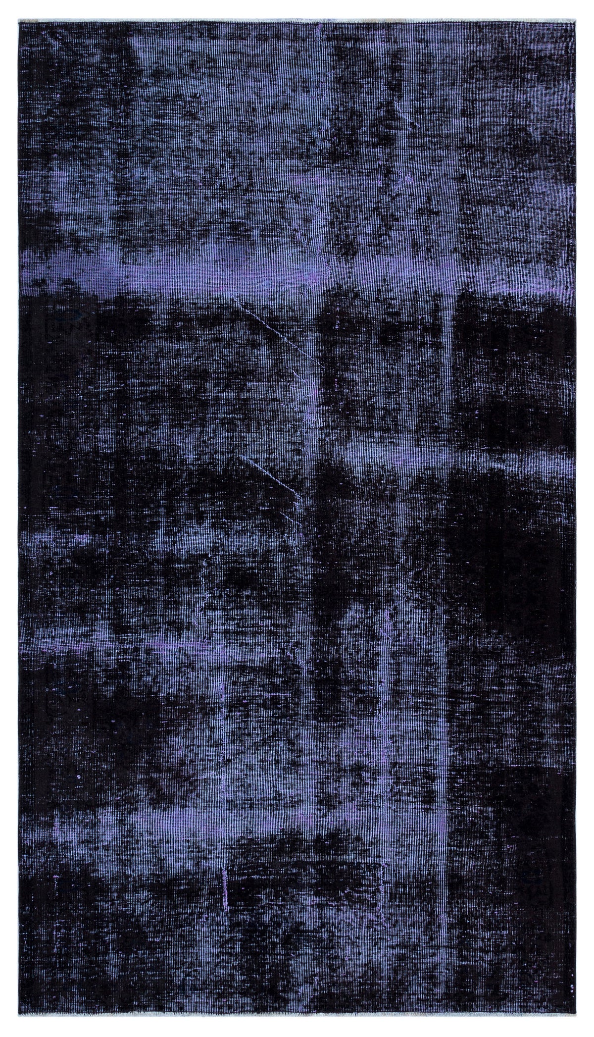 Blue Over Dyed Vintage Rug 4&#39;6&#39;&#39; x 8&#39;1&#39;&#39; ft 137 x 246 cm