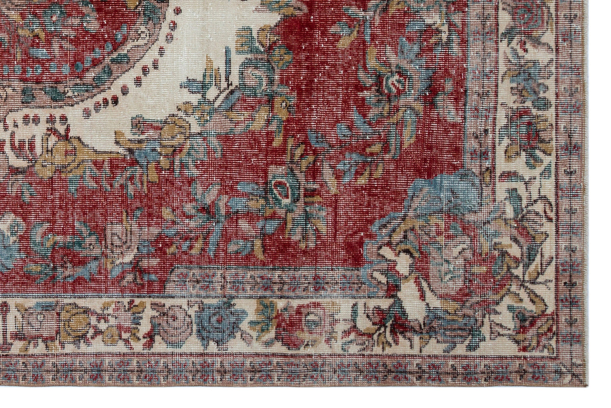 Naturel Over Dyed Vintage Rug 5&#39;10&#39;&#39; x 8&#39;11&#39;&#39; ft 179 x 272 cm