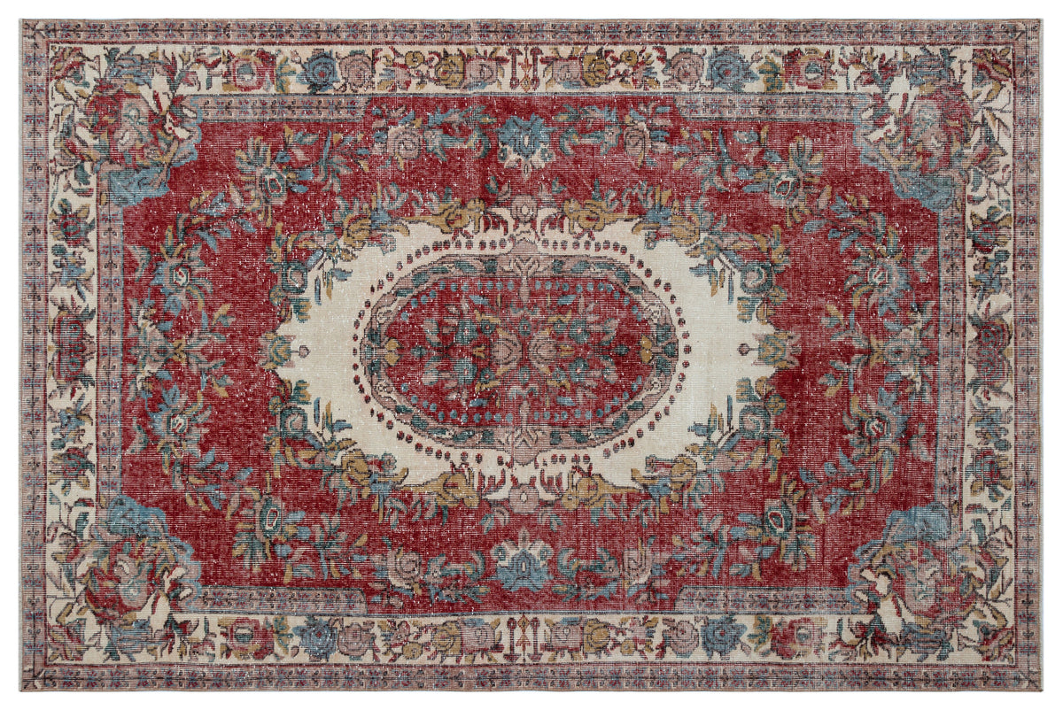 Naturel Over Dyed Vintage Rug 5&#39;10&#39;&#39; x 8&#39;11&#39;&#39; ft 179 x 272 cm
