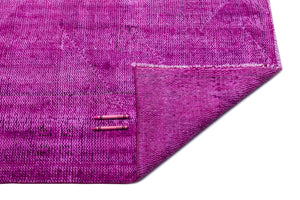 Fuchsia Over Dyed Vintage Rug 6'2'' x 9'11'' ft 189 x 303 cm